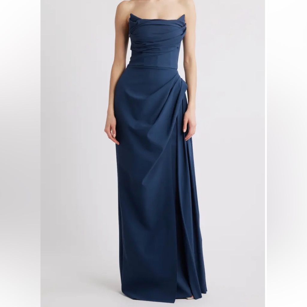 Chiara Boni Dotai Strapless Gown